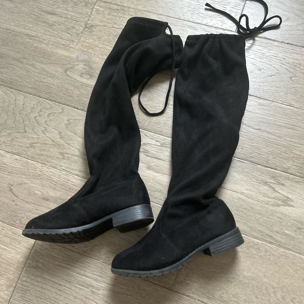 Thigh high boots over the knee size girls 1 Link